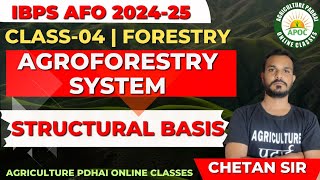 Class4  Agroforestry System  Structural Basis  IBPS AFO  NABARD  RRB SO  By Chetan Sir [upl. by Cob]