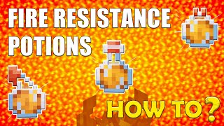 How To Make Fire Resistance Potions in Minecraft Expert Guide [upl. by Gaudette]