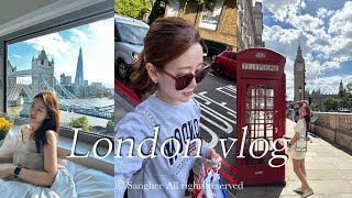 vlog 6월의 3박4일 런던여행너무 추움 주의🥶🇬🇧  더타워호텔 타워브릿지뷰 방 추천  빅벤 포토존  가성비 애프터눈티  인플루언서 호소인들의 여행👭  스투시 쇼핑 [upl. by Collayer]