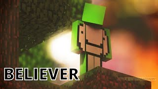 Dream  Believer A Minecraft Manhunt montage On YouTuber dream [upl. by Llenreb]