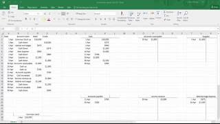 How To Make General Ledger Accounts In Excel TAccounts [upl. by Codee162]