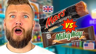 USA vs UK Snacks Lays vs Walkers Fanta Milky Way vs Mars amp More [upl. by Polky214]