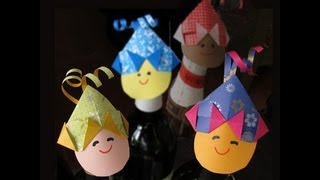 Decorate a Bottle Cap With an Origami Hat [upl. by Ledif625]