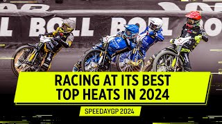 The Best of the Best 🔥 Top Heats in 2024  FIM Speedway Grand Prix [upl. by Antoine771]