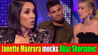 Janette Manrara mocks Aljaz Skorjanec on live TV [upl. by Neral]