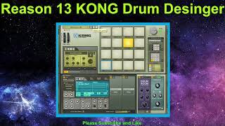 Reason 13 KONG Drum Desinger  Factory Sound  Reason Rack VST [upl. by Gerta]