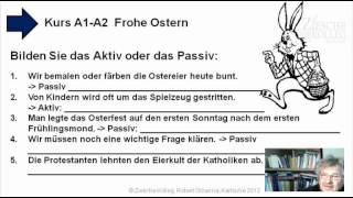 Kap16  A1A2 Frohe Ostern Grammatik Aktiv Passiv [upl. by Ulberto]