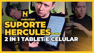 Suporte Hercules  2 em 1  DG307B  Tablet e Celular [upl. by Aenea182]