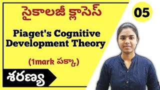 Jean Piagets Cognitive Development Theory explained in Telugu  Psychology classes [upl. by Yttig]