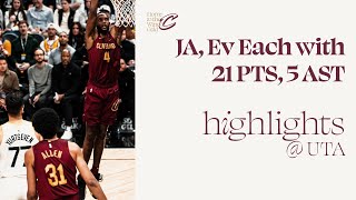 Jarrett Allen amp Evan Mobley Highlights  Cavs at Jazz  422024 [upl. by Gyatt286]