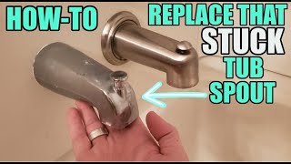 Trick to Remove That Stuck Tub Spout [upl. by Alesi]