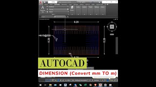 How to convert dimension from millimeter to meter in AutoCAD [upl. by Larson]