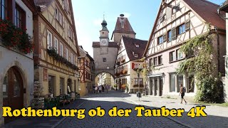 Rothenburg ob der Tauber Germany Walking tour 4K [upl. by Thora64]