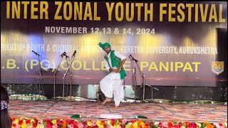 Male solo dance  IB college 2024  inter zonal festival Panipat [upl. by Souvaine]