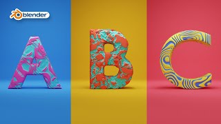 Blender  Procedural Material  Typography  Cycles  CG Professor [upl. by Vidda]