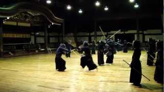 Kendo training at Butokuden Kyoto [upl. by Ayirp]