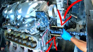 LS Cam Swap WITHOUT REMOVING HEADS Fastest Easiest Way to Chop  Summit Pro LS 8704 Camshaft [upl. by Enilemme]