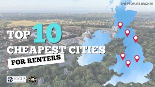 10 Cheapest UK Cities For Renting  Towns With Lowest Rent [upl. by Encrata]