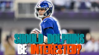 Should The Miami Dolphins Be Interested In Daniel Jones  Injury Update [upl. by Namyw]