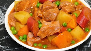 Pork Afritada Recipe  Afritadang Baboy Panlasang Pinoy [upl. by Sinnel]