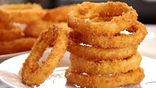 Homemade Onion Rings  Super Crispy Easy and Delicious [upl. by Yojal]