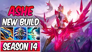 NEW BUILD  SEASON 14 ASHE TERMINUS 60K DMG CRYSTALIS MOTUS ASHE GAMEPLAY  League of Legends [upl. by Earl]