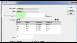 Dreamweaver Database PHPMySQL ตอนที่ 6 การเพิ่มข้อมูลเข้าสู่ตารางข้อมูลใน MySQL Insert Data [upl. by Nnoryt880]