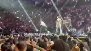 Watch the performance of Wizkid Rema Ruger omah lay in Burnaboy 02 Arena concert in London [upl. by Ennirac]