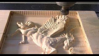 2M views CNC Router can make 250000 per year HD 3D relief carving of Pegasus I CAN SHOW YOU HOW [upl. by Elrem]