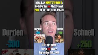 Cody Durden vs Matt Schnell — MMA RAX Minute to Win It UFC Vegas 97 ufcvegas97 ufcfightnight [upl. by Dixon]