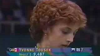 Yvonne Tousek  1996 Atlanta Olympic  VT [upl. by Sennahoj]