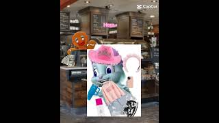 bibble goes to starbucks  credits gracie [upl. by Joelynn698]