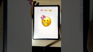 Turning 3 emojis into a fun drawing Watch for more creative emoji art 🎨😄 EmojiArt shorts [upl. by Picco]