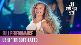 Latto Brings That Big Mama Energy To Perform quotYeahquot In Tribute to Usher  BET Awards 24 [upl. by Yrocej]