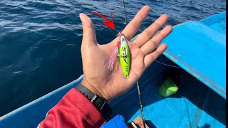 JIGGING DI KEDALAMAN 50 METER PAKAI JIG 60GRAM IKAN JADI RAKUS NYAMBAR UMPAN [upl. by Mcclenon]