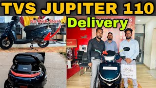 Taking Delivery Of My 2nd TVS Two Wheeler🔥TVS JUPITER 110 Disk with App Support😎TopEnd Variant✨ [upl. by Natsreik]