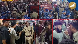 Mild Tension at Charminar during Milad un Nabi Procession  Hyderabad [upl. by Sivrahc]