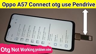 Oppo A57 connect otg Use pendrive  Otg not working problem solve [upl. by Kennedy]