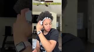 🤠Sleek Back Ponytail On Short 4C Natural Hair｜Ponytail Hairstyle Tutorial mybraidedwig hairstyle [upl. by Ativel]