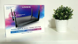 LINKSYS MR9600ME MESH WIFI 6 UNBOXING  AX6000  DUAL BAND ROUTER [upl. by Lohse]