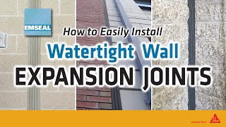 How to Install Watertight Wall Expansion Joints  Step by Step Installation Procedure [upl. by Keven404]