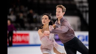 Madison Chock and Evan Bates  Skate America 2022 FD Practice [upl. by Franciska56]