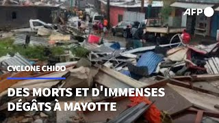 Larchipel français de Mayotte durement frappé par le cyclone Chido  AFP [upl. by Erdnael]