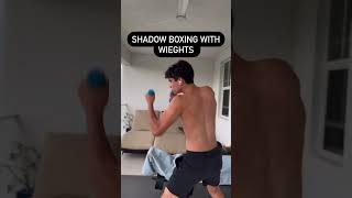 Does shadow boxing with weights improve speed shorts boxing boxingtraining speed [upl. by Ancilin]