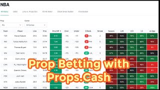 Prop Betting with propscash  Updated Trends Section  Detailed Analysis [upl. by Htebilil]