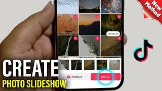 How To Create Photo Slideshow On TikTok New Update [upl. by Naloj]