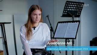 ANNABELLE 🇪🇪 JESC 2024 interviewed on Gorizont 08112024 [upl. by Liamaj]