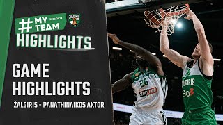 Žalgiris  Panathinaikos  Game Highlights  20240202 [upl. by Neyuh274]