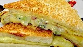 രാവിലെ എളുപ്പത്തിൽ ഇതുണ്ടാക്കിയാലോ  Easy Cheesy Bread Omelette Sandwich Recipe [upl. by Aropizt]