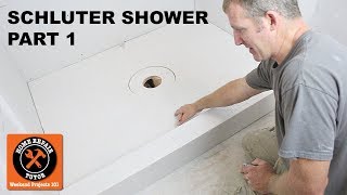 Schluter Shower Installation Part 1  Planning and Pan Prep  by Home Repair Tutor [upl. by Masuh]